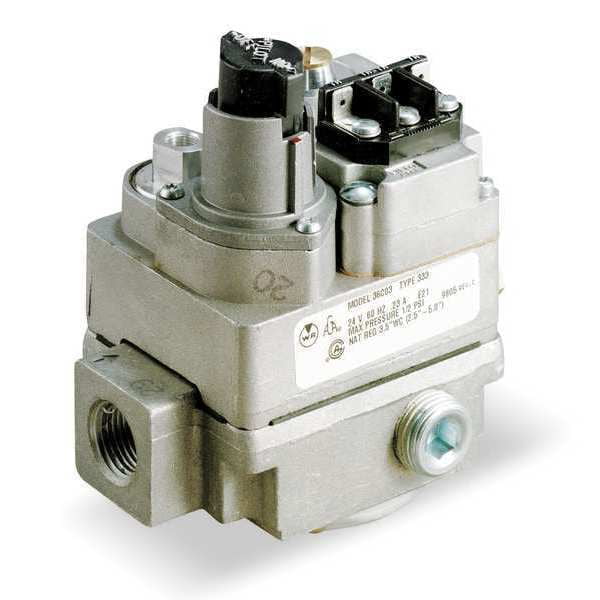 24 Standing Pilot Ng/Lp 2.5 To 5.0 In Wc, White-Rodgers 36C03-433 Gas Valve